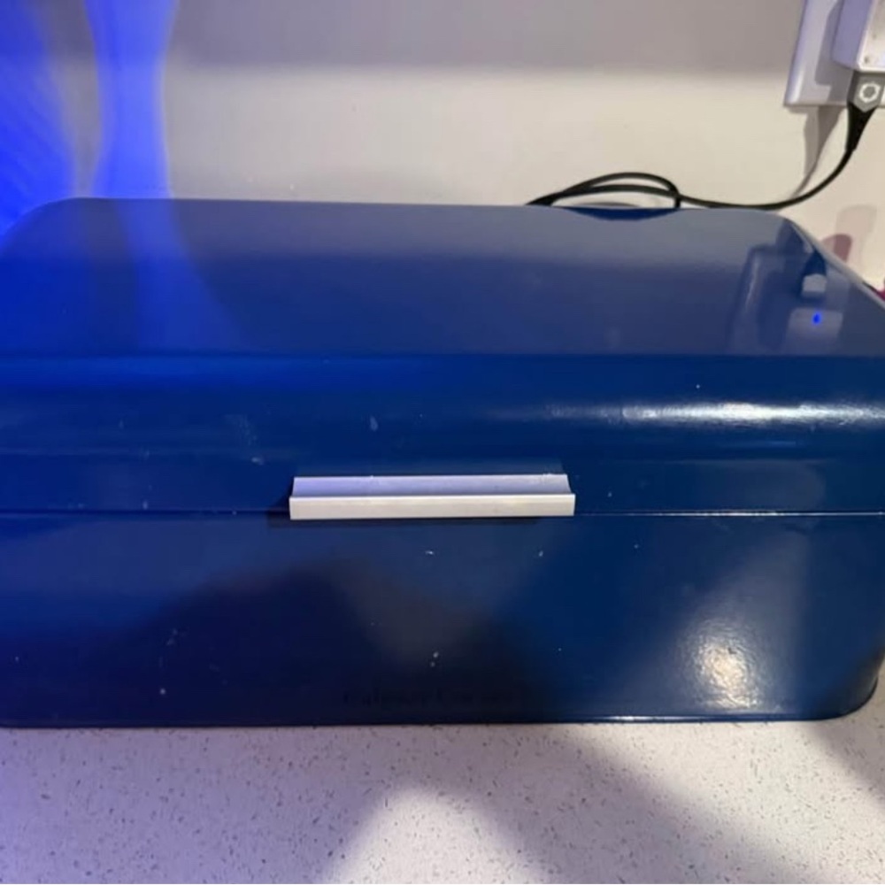Blue Metal Storage Box